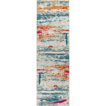 Contemporary Pop Modern Abstract Brushstroke Area Rug